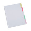 Write-On/Erasable Tab Indexes (5-Tab Style, Multicolor Tab)