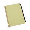 Preprinted Simulated Leather Tab Dividers with Gold Printing (Tab Titles: A-Z, 26 Tabs per Set)