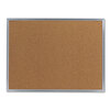 Cork Bulletin Board with Satin-Finish Aluminum Frame