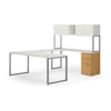 HON Voi Contemporary VC7292U1B U-Station with Stack-on Storage HVC7292U1B