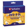 Verbatim� DVD-R DL (Global Product Type : CDs/DVDs-DVD-R DL, Disk Type : DVD-R DL, Capacity (Video) : 240.0 min)