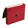 ColorLife� Expanding Wallet with Velcro Gripper� Flap (Letter Size, Red)