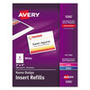 Avery Avery® Name Badge Insert Refills AVE5392