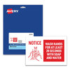 Avery Avery&reg; Preprinted Surface Safe&reg; Wall Decals AVE83175