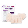 ConvaFoam Border Adhesive Silicone Hydrofiber Foam Dressing, 4" x 4" Dressing, 2.6" x 2.6" Pad, EA/1, BX/10