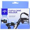 Medline Medline Cup and Cane Holder Set for Rollator, BX/1, CS/6 CRD60MDSCUPCANEHWBX
