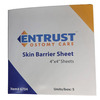 Entrust 4" x 4" Skin Barrier Sheet, Non-Sterile, BX/1, CS/50