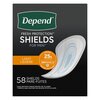 Depend Shields For Men Light Absorbency, One Size Fits Most, PK/1, CS/174