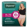 Depend Women's Fit-Flex Max, Extra Large., PK/1, CS/30
