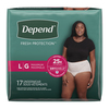 Depend Women's Fit-Flex Max, Large. Replaces 6951699, PK/1, CS/34