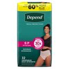 Depend FIT-FLEX Incontinence Underwear for Women, Maximum Absorbency, Small, Blush, 32 Count, Replaces Item 6947920., PK/1, CS/64