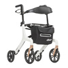 AeroWalk Ultra-Lite Rollator Rolling Walker, White