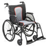 AeroFly™ Ultra-Lite Wheelchair, 18", Fixed Desk Arm, Swing-Away Footrests, Matte Black, 1/EA