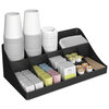Mind Reader Mind Reader 11-Compartment Coffee Condiment Organizer EMSCOMORGBLK