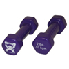 Fabrication Enterprises CanDo&reg; Vinyl Coated Dumbbell - 2 lb. - Violet, Pair FNT10-0551-2