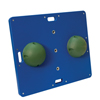 CanDo® Balance Board Combo™ 15" x 18" Wobble/Rocker Board - 2" Height - Green