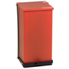 Fabrication Enterprises Detecto, Step-On Can, 100 Qt, Red FNT12-2440