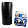 Mobility Kit - Firm - BakBalls® (Black, Firm) and 12" Black Foam Roller