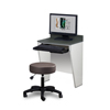 Fabrication Enterprises Clinton, Wall Mounted Computer Desk, 2-Leg FNT15-4622