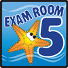 Fabrication Enterprises Clinton, Sign, Ocean Series, Exam Room 5 Sign FNT15-4655
