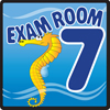 Fabrication Enterprises Clinton, Sign, Ocean Series, Exam Room 7 Sign FNT15-4657
