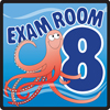 Fabrication Enterprises Clinton, Sign, Ocean Series, Exam Room 8 Sign FNT15-4658