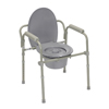 Fabrication Enterprises Commode with Fixed Arms, Steel, Adjustable Height, 1 Each FNT43-2330