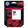Hewlett Packard HP&reg; C6658AN (HP 58) Ink, 140 Page-Yield, Tri-Color HEW C6658AN140