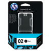 Hewlett Packard HP&reg; C8721WN (HP 02) Ink, 660 Page-Yield, Black HEW C8721WN140