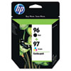 Hewlett Packard HP&reg; C9353FN (HP 96; HP 97) Ink, 860 Page-Yield, 2/Pack, Black; Tri-Color HEW C9353FN140