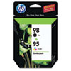 Hewlett Packard HP&reg; CB327FN (HP 95; HP 98) Ink, 330 Page-Yield, 2/Pack, Black; Tri-Color HEW CB327FN140