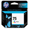 Hewlett Packard HP&reg; CB337WN (HP 75) Ink, 170 Page-Yield, Tri-Color HEW CB337WN140