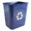 Impact Impact&reg; Soft-Sided Recycle Logo Plastic Wastebasket IMP7702BLUR