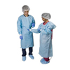 Cardinal Health ChemoPlus Poly-Coated Impervious Open Back Gown Large, Light Blue IND68DP5001G-CS