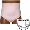 Options Ladies' Basic with Built-In Barrier/Support, Soft Pink, Center Stoma, Small 4-5, Hips 33