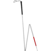 Folding Blind Cane with Putter Grip and Wrist Strap, 1/EA