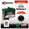 Innovera Innovera Remanufactured 10N0016 (#16) Ink, 335 Yield, Black IVR N0016