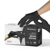 Nitrile Exam Latex Free & Powder Free Gloves, Black, 100 /BX, Large