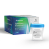 Specimen Containers, Single Use Urine Collcetion Cups - Screw on Leak Resistant Lid (Include Label), 4 oz., 5/PK