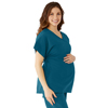 Charlotte Ave Women's Maternity Scrub Top, Blue, XL