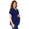 Charlotte Ave Women's Maternity Scrub Top, Blue, 2XL