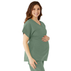 Charlotte Ave Women's Maternity Scrub Top, Green, 3XL