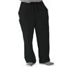 Illinois Ave Men's Athletic Cargo Scrub Pants with 7 Pockets, Black, 2XL