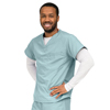 Medline PerforMAX Unisex Reversible V-Neck Scrub Top with 2 Pockets, Green, Large MED810NTZL-CA