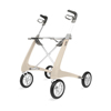 byACRE Carbon Ultralight Comfort Rollator, 18.5"W x 24"H Wide Seat, White