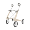 byACRE Carbon Ultralight Compact Rollator, 16.1" Seat Width, White