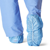 Medline Spunbond Polypropylene Non-Skid Shoe Covers, Blue, X-Large, 200 EA/CS MEDCRI2003