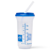 Medline Graduated Carafe with Straw, Clear and Sparkly, 16 oz. MEDDYND80552H