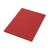 Medline Low-Speed Buffing Floor Pad, Red, 14