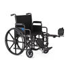 K1 Basic Wheelchair with Swing-Back Desk-Length Arms and Elevating Leg Rests, 16"